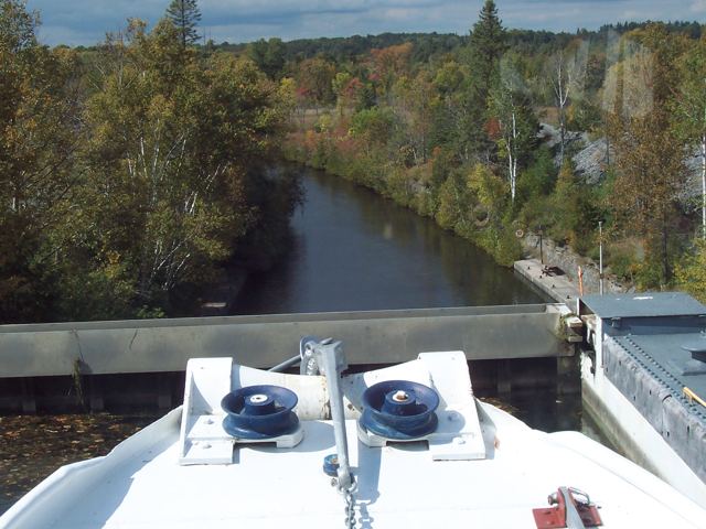 The bow, approaching a lock