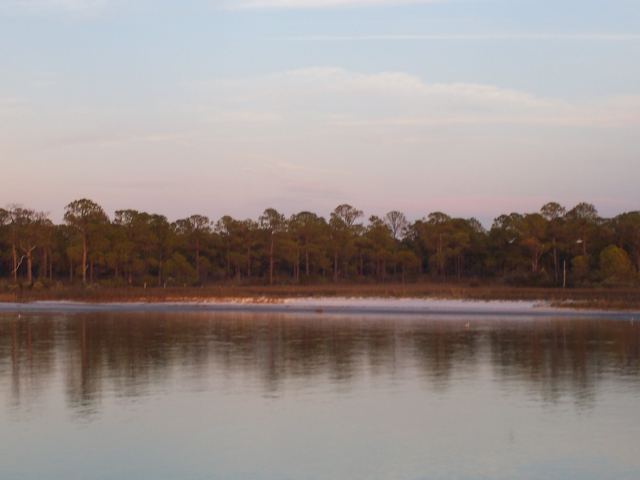 Dusk at anchor