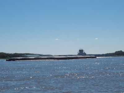 Biggest tow so far 25 barges