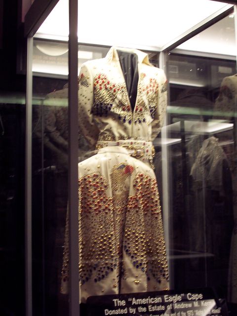 Graceland: an embroidered jumpsuit on display