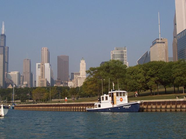 little boat in big chicago
