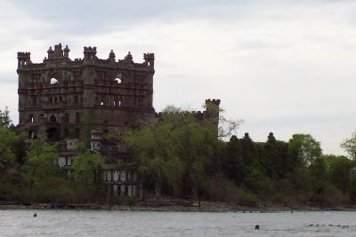 Ruined castle on the hudson river